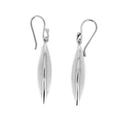 Silver spindle earrings