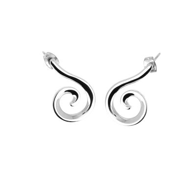 Arabesque silver earrings