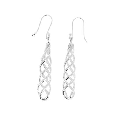 Infinity silver earrings