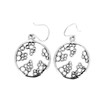 Boucles d'oreilles en argent petites grappes