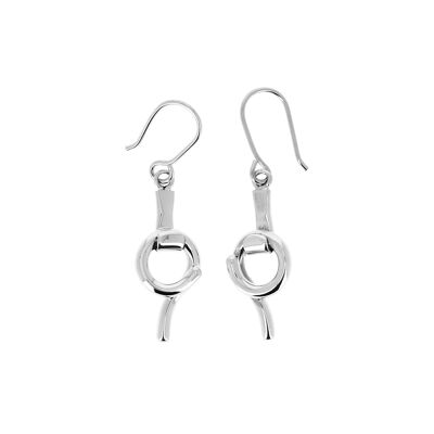 silver earrings loop