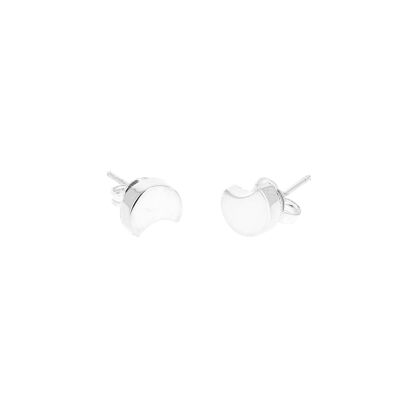 Boucles d'oreilles en argent petite lune