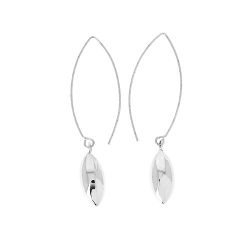 Boucles d'oreilles en argent petit fuseau