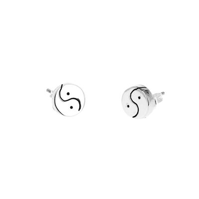 Small yin yang earrings