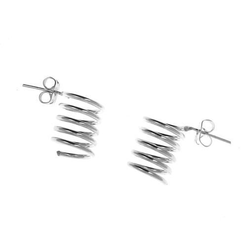 Boucles d'oreilles en argent ressort