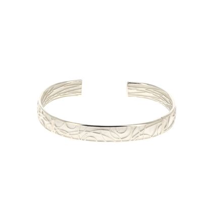 Bracciale in argento ingiallito e disegni