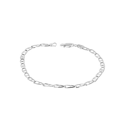 Fine and light silver bracelet with small links