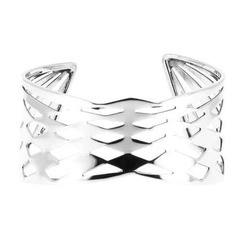 Bracelet en argent losanges irréguliers