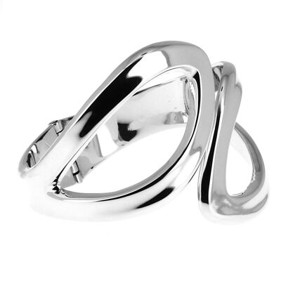 Silver bracelet two ovals
