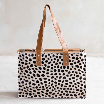 Borsa in pelle di mucca