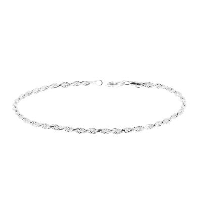 Pulsera plata eslabones giratorios 18 cm