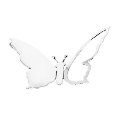 Big wings butterfly silver pendant
