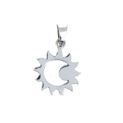 Silver sun charm