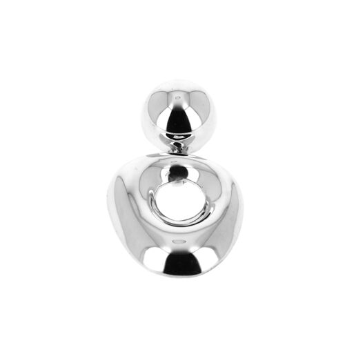 Pendentif argent lisse style Picasso