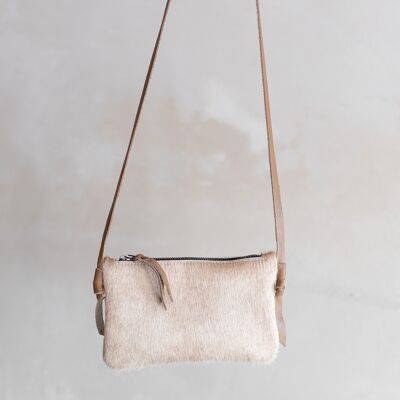 Cowhide clutch crossbody