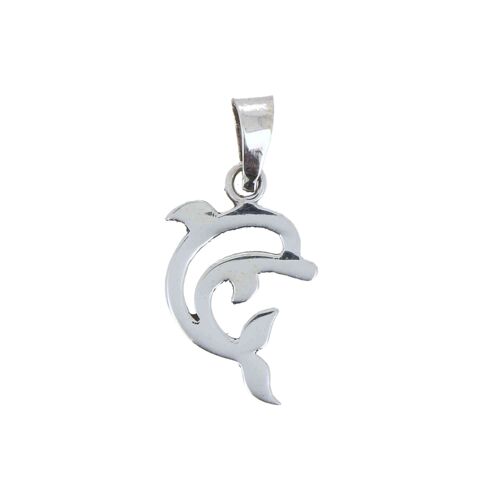 Pendentif Dauphin en argent massif