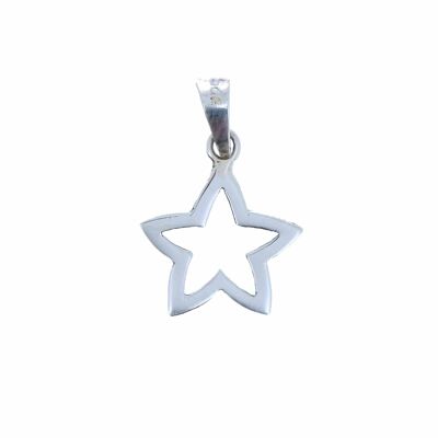 Ciondolo stella in argento sterling