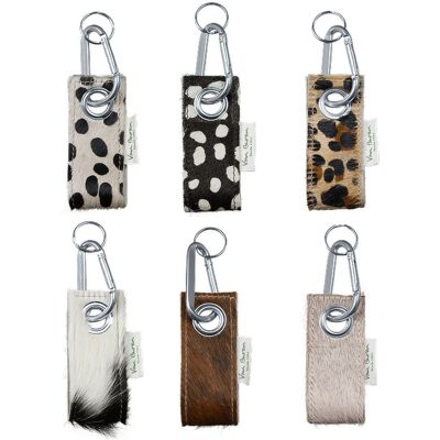 Cowhide keychain