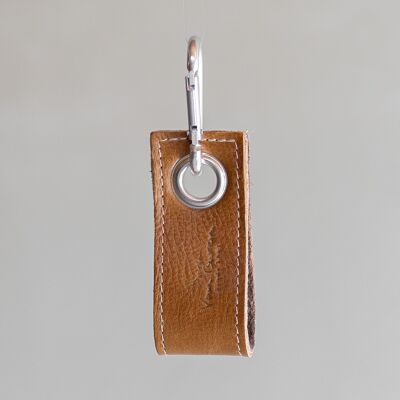 Cowhide keychain