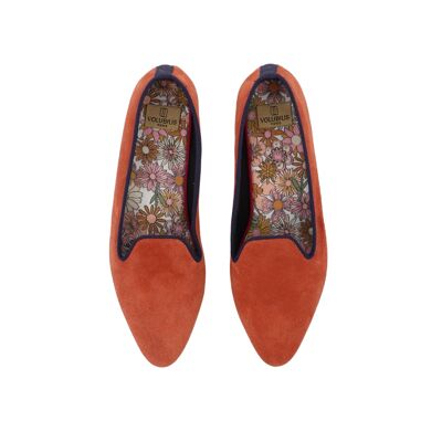 PIA Fauve leather slippers