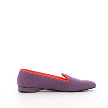 Slippers PIA cuir Lilas 2