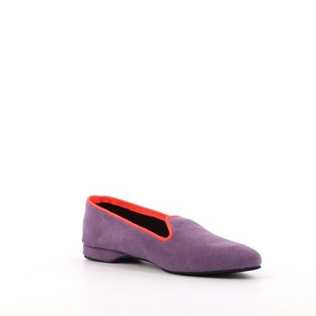 Slippers PIA cuir Lilas 3