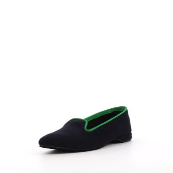 Slippers PIA cuir Marine 5