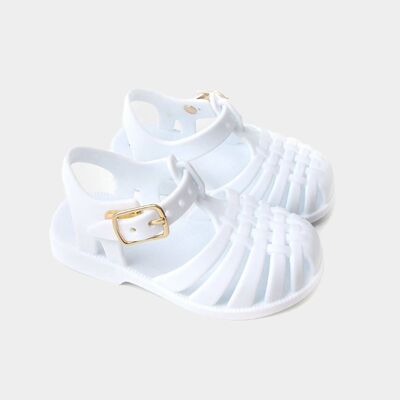 Caoutchouc Jelly Chaussures Blanc
