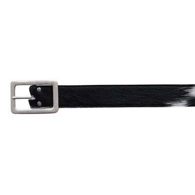 Cintura in vacchetta 4557 | pelliccia nera | Dimensioni: 85