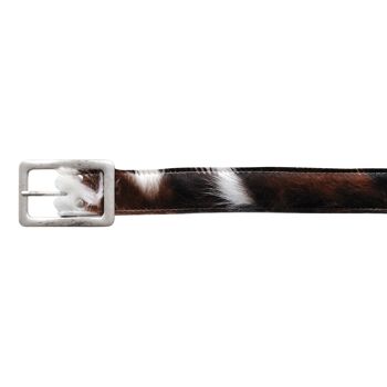 Ceinture en peau de vache 4557 | Tricolor | Taille: 95