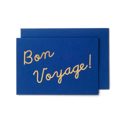 Luxe Bon Voyage! Gold Foil on Navy