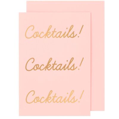 Luxe Foil Cocktails! Cocktails! Cocktails! w envelope seal