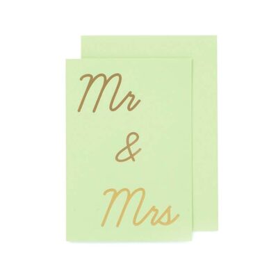 Luxe Mr & Mrs Gold Foil / Mint