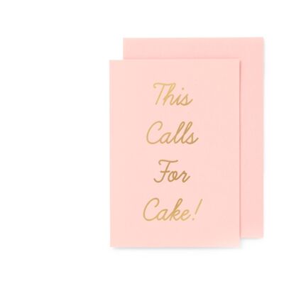 Luxe This Calls for Cake! Classic Gold/Pink A