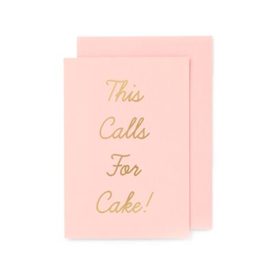Luxe This Calls for Cake! Classic Gold/Pink