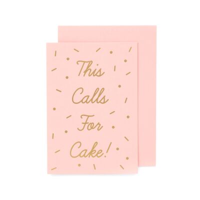Luxe This Calls For Cake! Confetti Pink / Gold foil
