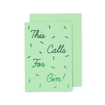 Luxe This Calls For Gin! Metallic Green/Mint