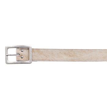 Ceinture en peau de vache 4557 | Beige | Taille: 85