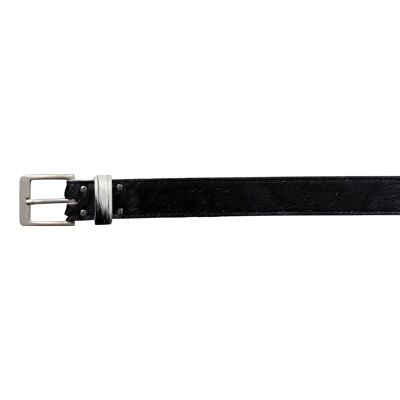 Cowhide Belt 40801 | Black pied | Size: 85