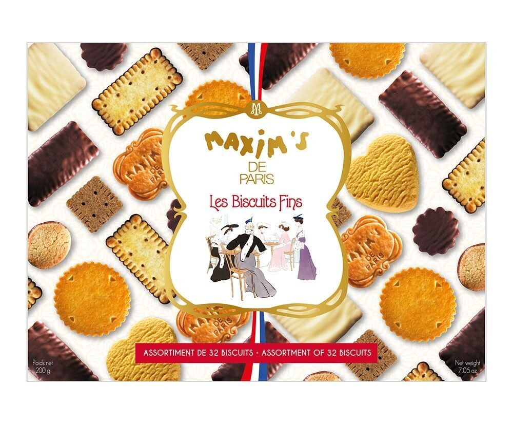 Schachtel mit 32 verschiedenen Keksen - 200 g