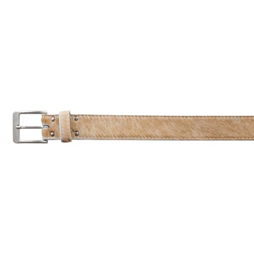 Koeienhuid Riem 40801 | Beige | Maat: 95