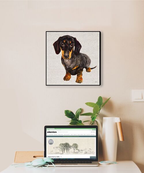 Wall Art Board, Dachshund, Danny, by Jane Bannon