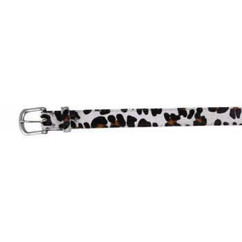 Ceinture en peau de vache 30801 | Imprimé panthère | Taille: 85