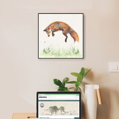 Tablero de arte para pared, Fox and Bee, Felix and the Bee, de Jane Bannon