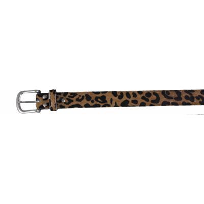 Rindsledergürtel 30801 | Leopardenmuster | Größe: 85