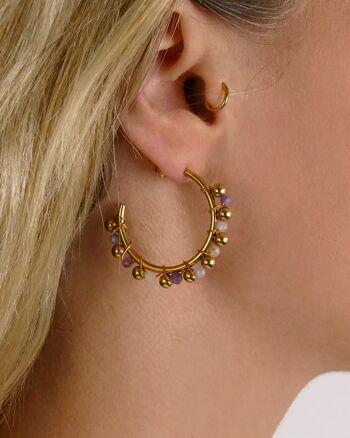 Boucles d'oreilles ELSA Lila 2