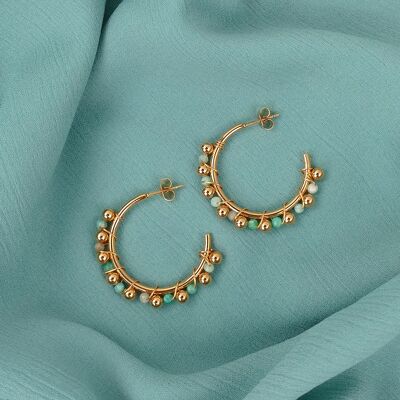Green ELSA earrings