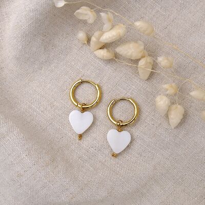 Heart HOOP earrings