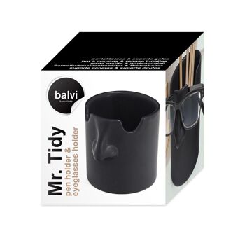 Porte-crayons et porte-lunettes, M. Tidy, noir 2