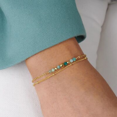 Bracelet AMORE Water green